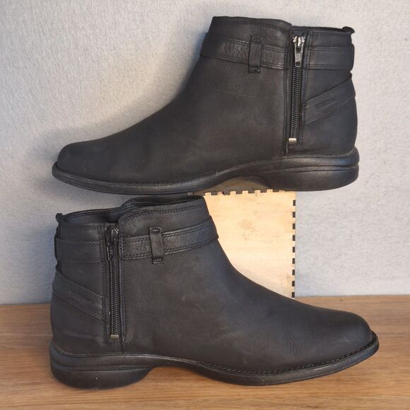 Merrell Andover Bluff Ankle Boots Women’s US 11 Black Leather Waterproof Chelsea - Picture 4 of 10
